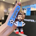 Soccer Star Figure Messi Nyckelring Ryggsäck Väska Dekor Doll A4