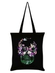 Unorthodox Collective Tote Bag Skull Bloom Black 38x42cm