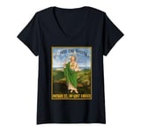 Womens Saint Jude the apostle, patron saint of lost causes V-Neck T-Shirt