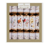 12 Luxury Family Christmas Crackers The 12 Days Of Christmas White Gold Trad