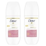 2 x déodorant roll-on anti-transpirant Dove Advanced Care Calming Blossom 512...