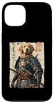 Coque pour iPhone 13 Samurai Dog Warrior Japanese Ukiyo-e Œuvre d'art Chien Samouraï