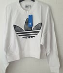 Adidas Oversized Sweatshirt White Uk 8****Ref V18