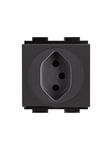 Crestron Electronics Crestron FT2A-PWR-SW series FT2A-PWR-SW-1-BASIC - power socket-outlet - power outlet module single Switzerland - 1 gang - 1 power socket - black