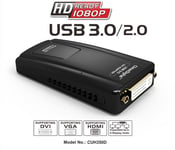 ClimaxDigital CUH350D USB 3.0 to DVI,VGA or HDMI Adaptor for Multiple Monitors