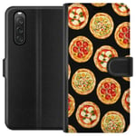 Plånboksfodral till Sony Xperia 10 V med Pizza motiv