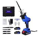 21V Cordless Reciprocating Saw Battery & Charger Recip Sabre Saw Cutting Kit Set