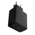 Chargeur Mural 50W USB-C / USB Power Delivery 3.0 Quick Charge 2.0 Samsung Noir