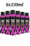 Right Guard Womens Deodorant, Xtreme Invisible 72H High-Performance Spray, 6x150