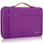 Ferkurn Laptop Case Sleeve Cover Chromebook Case Compatible with Macbook Air/Pro, iPad, Surface Pro, Acer Spin, HP, Dell, ASUS Vivobook, Samsung, Waterproof Laptop Case 15-15.6 inch, Purple