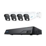 Reolink Nvs8-8mb4 Security System 8ch Nrv + 4x P330 4k Poe Kamera