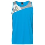 KEMPA - CORE 2.0 SINGLET - Maillot Handball - Col Rond - Logos Kempa - bleu kempa/gris foncé chiné