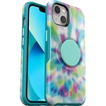 OtterBox avec Apple iPhone 13, coque antichoc fine avec PopSockets intégrés PopGrip, Otter + Pop Symmetry Series, tie dye