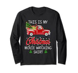 This Is My Christmas Movie Watching with Vintage Truck Long Sleeve T-Shirt