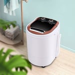 White Portable Washing Machine 3kg 2-in-1 MiniWasher Dryer Baby Lingerie