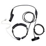 PTT Throat Microphone Earpiece Tactical Headset for Motorola XPR7580 APX2000