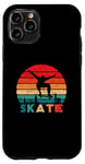 Coque pour iPhone 11 Pro Skateboard rétro vintage skateboard coucher de soleil