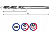Baildon Din 345 Rn Nwkc 18,5 Mm Metallborr, Hss (S), 233-135 Mm (Skaft Mk2)