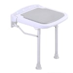 Shower Stool Shower Chair Wall-Mounted Drop-Leaf Stool, Foldable Shower Seating Chair, Folding Bath Seat