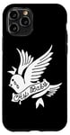 Coque pour iPhone 11 Pro Cry Baby Dove Blackwork