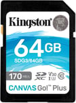 Canvas Go! Plus Carte Sd 64Gb Sdxc 170R C10 Uhs-I U3 V30[SDK200042]