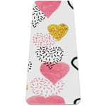 Yoga Mat - Love heart - Extra Thick Non Slip Exercise & Fitness Mat for All Types of Yoga,Pilates & Floor Workouts