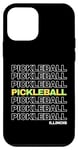 Coque pour iPhone 12 mini Pickleball Illinois Pickleball Retro Paddle Pickleball