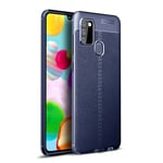 Samsung Galaxy A21s      Leather Texture Case    Navy