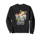 Rugrats Group Shot Butterfly Catch Logo Sweatshirt