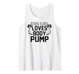 Girl Love Body Pump Female Gym Instructor Funny Fitness Girl Tank Top