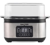 SALTER EK6153 3-In-1 Digital Egg Cooker - Black & Stainless Steel, Stainless Steel