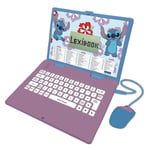 Lexibook, Disney Stitch, Bilingual English/French Educational Laptop, 124 Langua