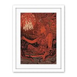 Artery8 You Light my Fire The Temptress Concept Art Artwork Framed Wall Art Print 18X24 Inch