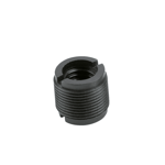 K&M 85040 Gjengeadapter, Sort Plastikk, 3/8" hun- til 5/8" han-gjenger