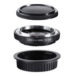 K&F Concept Bague Adaptatrice Canon FD - EOS EF (avec verre)