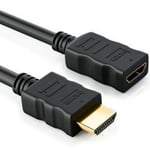 HDMI Extension Cable male to female for HD TV LCD Laptop PS-3 Projector