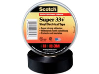 Scotch Super33+-25X33 Isoleringsbånd Scotch® Sort (L X B) 33 M X 25 Mm 1 Stk