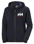 Helly Hansen Femme Hh Logo Full Zip Hoodie Sweat shirt, 597 Navy, S EU