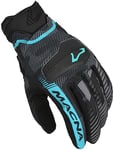 Macna Gants de Moto Lithic pour Femme S Noir/Bleu