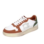 Chaussures Hommes ATLANTIC STARS 41 Ue Baskets Blanc Cuir Marron BC173-41