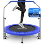 SereneLife Slspt409 Serene Life Trampoline de Sport pour Adulte pour Femmes, Bleu, 101,6 cm