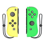 Paire de Manettes Nintendo Switch Joy-Con VORMOR Gauche et Droit Gamepad de Remplacement - Jaune et Vert