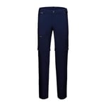 Mammut Runbold Men's Zip-Off Hiking Trousers, Navy, W48