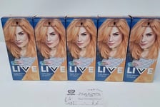 5 x Schwarzkopf LIVE Ultra BRIGHTS Pastel PERFECT PEACH Hair Dye Colour BrandNew