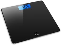 HomeFashion Digital Bathroom Scale Weighing Scales For Body Weight 28x28cm 180K