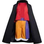 Monkey D Luffy Kimono Cosplay Kostym Robe Kappa Cape Wano Country Outfits Fest Halloween Battle Suit För Vuxna Män 2xl