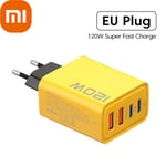 Xiaomi 120W Mobil Snabbladdare Typ C Snabbladdning 3.0 Usb Laddare Adapter För 15 Samsung Pd Usb Laddning 20 Samsung 242 EU Charger