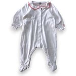 Pyjamas / Chemises de nuit Petit Bateau  Pyjama bébé Blanc - 3 mois