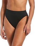 NIKE Women's High Waist Bottom Bikini, Womens, NESSB347-001, Black, XXL