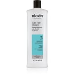 Nioxin System 3 Scalp + Hair Shampoo anti-hair loss shampoo for coloured hair 1000 ml